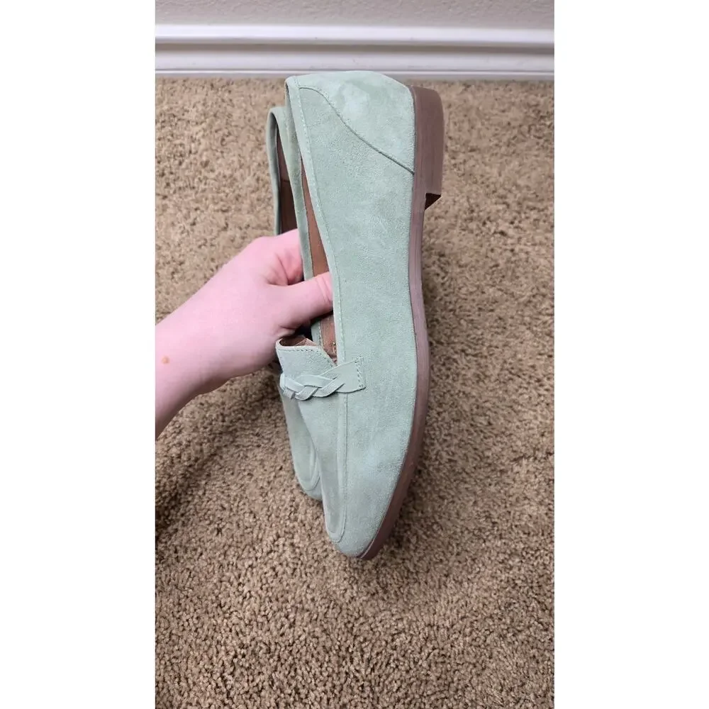 SEYCHELLES Afternoon Stroll Suede Loafer Sage Size 8.5
